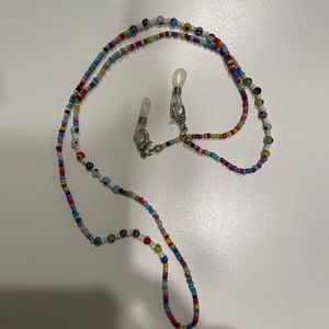 Beaded evil eye glasses/mask chain